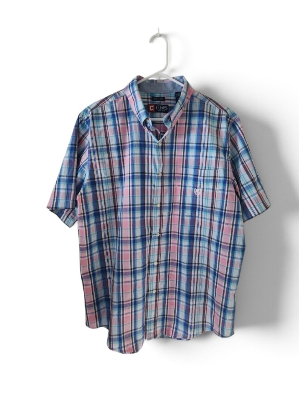 Chaps Easy Care Plaid Button Down Shirt